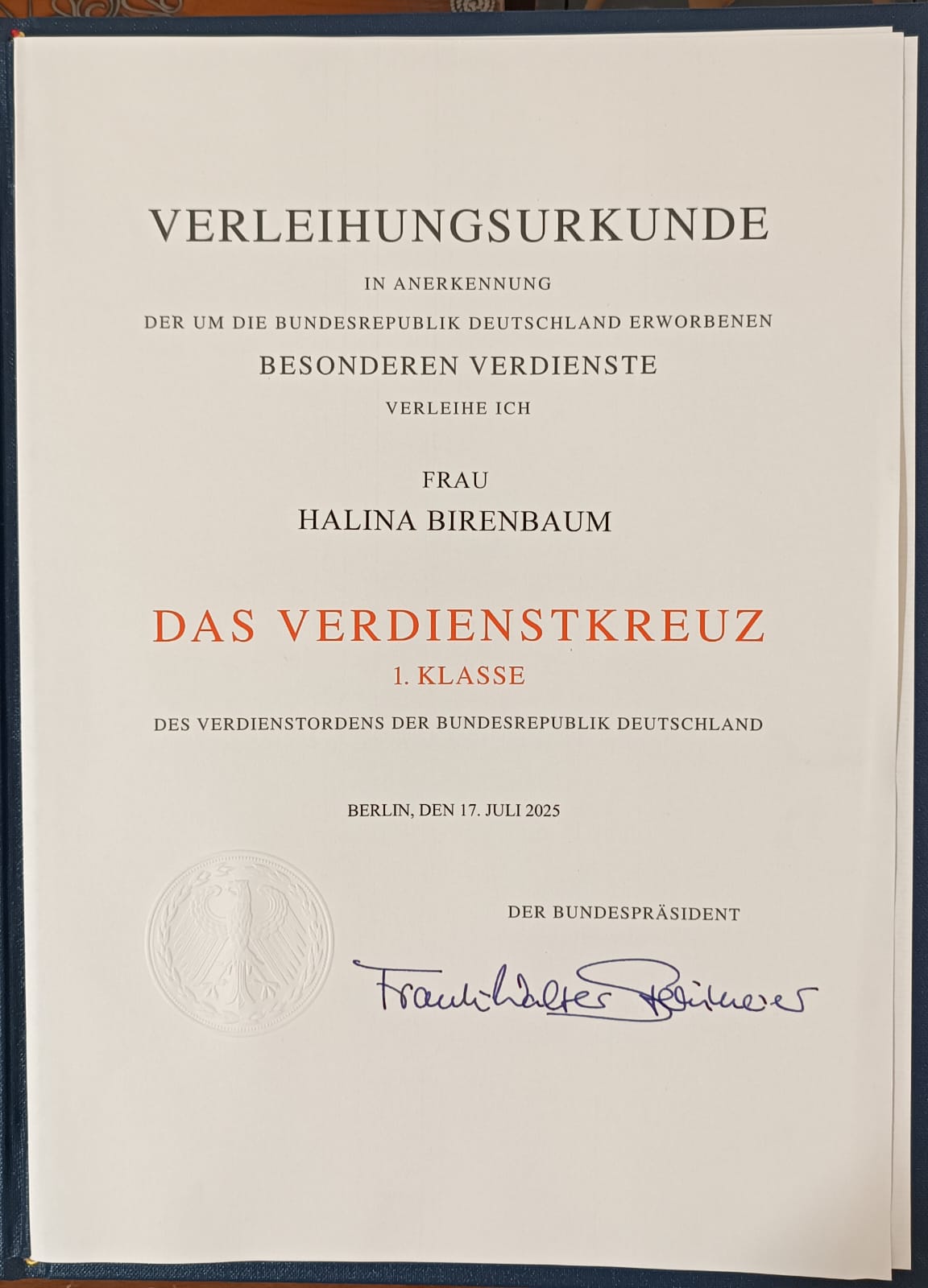 2025 10 28 Bundesverdienstkreuz Birenbaum 3