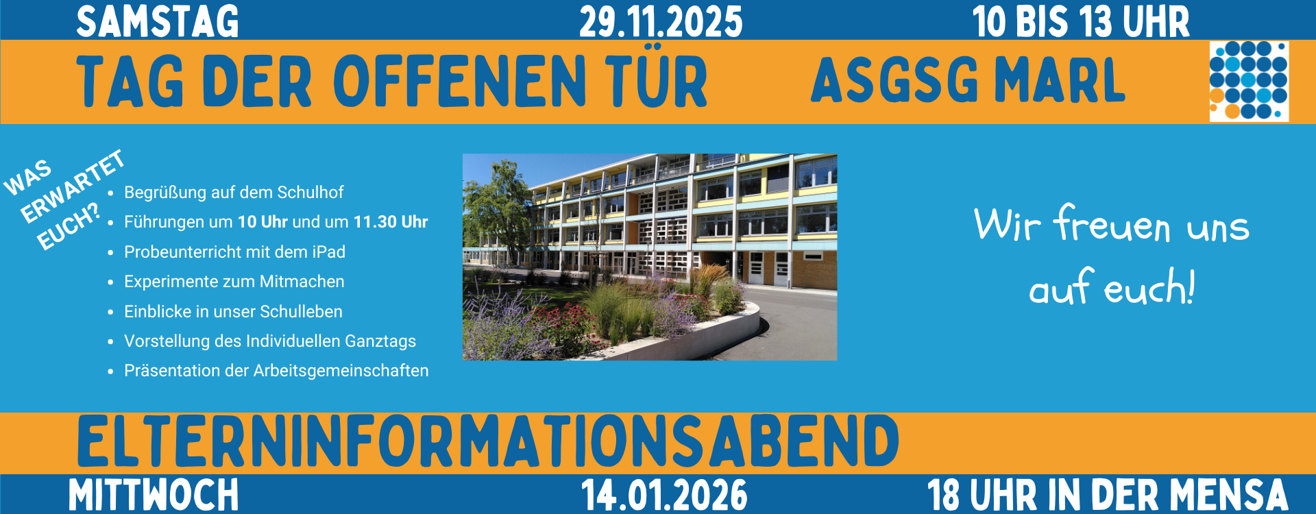 Banner Tag der offenen Tür